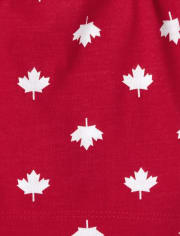 Baby And Toddler Girls Canada Day Romper