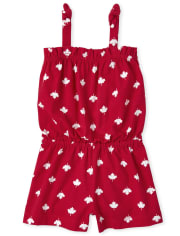 Baby And Toddler Girls Canada Day Romper