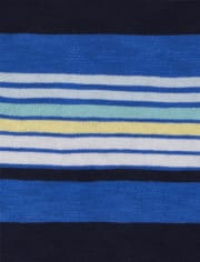 Polo de punto a rayas para bebés y niños pequeños