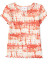 Haut côtelé tie-dye pour fille
