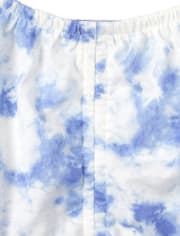 Girls Tie Dye Ruched Top