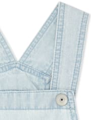 Girls Chambray Shortalls