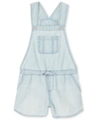Girls Chambray Shortalls