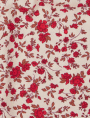 Combishort smocké à fleurs pour fille