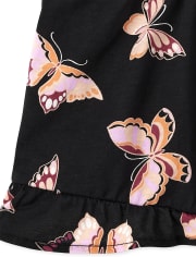Mameluco con volante de mariposa para niñas
