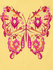 Girls Butterfly Fringe Tank Top
