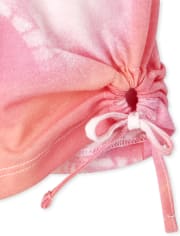 Paquete de 2 tops anudados en la parte delantera para niñas