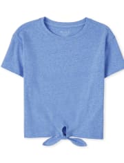 Girls Tie Front Top