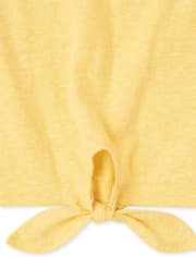 Girls Tie Front Top