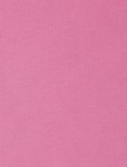 Lot de 3 t-shirts superposés basiques à ourlet arrondi pour fille