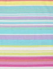 Lot de 5 t-shirts superposés basiques arc-en-ciel pour filles