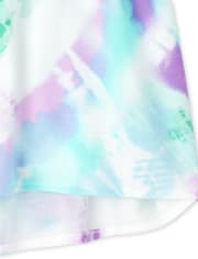 Girls Print Drop Waist Dress