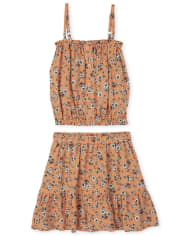 Girls Floral 2-Piece Set