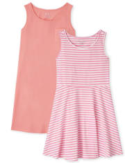 Lot de 2 robes débardeur pour filles