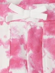 Short en molleton tie-dye pour fille
