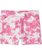 Short en molleton tie-dye pour fille