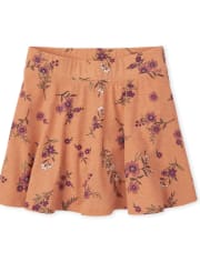 Girls Print Skort
