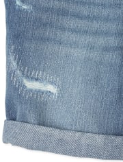 Short midi en jean pour fille