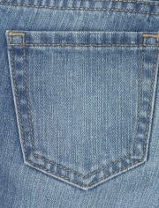 Short midi en jean pour fille