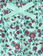Pack de 2 pantalones cortos estampados para niñas
