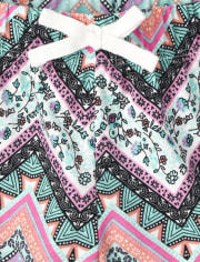 Pack de 2 pantalones cortos estampados para niñas