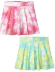 Lot de 2 jupes-shorts à imprimé pour filles