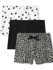 Lot de 3 shorts imprimés pour fille