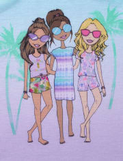 Girls Tropical Squad Pajamas
