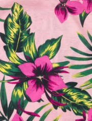 Girls Tropical Floral Pajamas