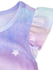 Chemise de nuit à volants licorne pour fille