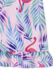 Chemise de nuit flamant rose pour filles