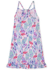 Chemise de nuit flamant rose pour filles