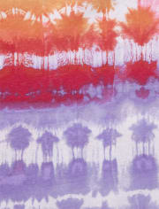 Pijamas de algodón ajustados Aloha Tie Dye para niñas, paquete de 2