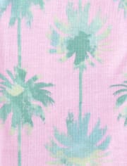 Pijama de algodón ajustado Good Vibes para niñas