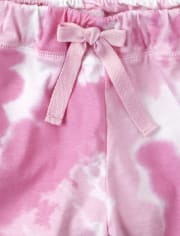 Pijama de algodón teñido anudado familiar a juego para mujer