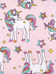 Lot de 2 pyjamas en coton ajustés licorne pour bébés et petites filles