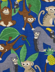Baby And Toddler Boys Monkey Snug Fit Cotton One Piece Pajamas