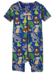 Baby And Toddler Boys Monkey Snug Fit Cotton One Piece Pajamas