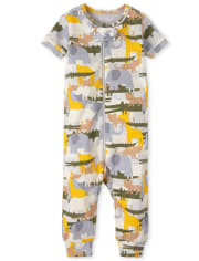 Unisex Baby And Toddler Safari Snug Fit Cotton One Piece Pajamas