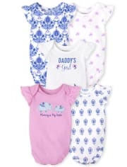 Baby Girls Family Bodysuit 5-Pack