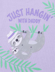 Pijamas de algodón ajustados para bebés y niñas pequeñas Hangin' With Dad