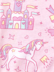 Pijama de algodón con ajuste ceñido de princesa de papá para bebés y niñas pequeñas