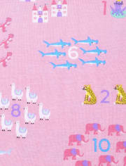 Pijamas de algodón de ajuste ceñido para bebés y niñas pequeñas