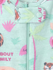Baby And Toddler Girls Animal Snug Fit Cotton One Piece Pajamas