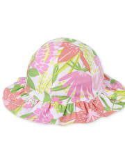 Baby Girls Floral Reversible Bucket Hat