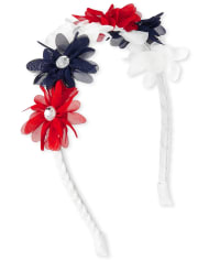 Girls Americana Flower Headband