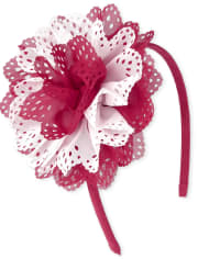 Girls Canada Day Flower Headband