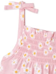 Baby Girls Floral Gingham Romper 3-Pack