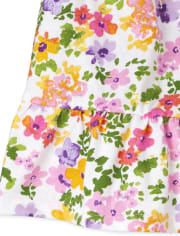 Baby Girls Floral Ruffle Bodysuit Dress 3-Pack