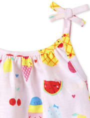 Conjunto de ropa de juego de 4 piezas para bebé niña Piña